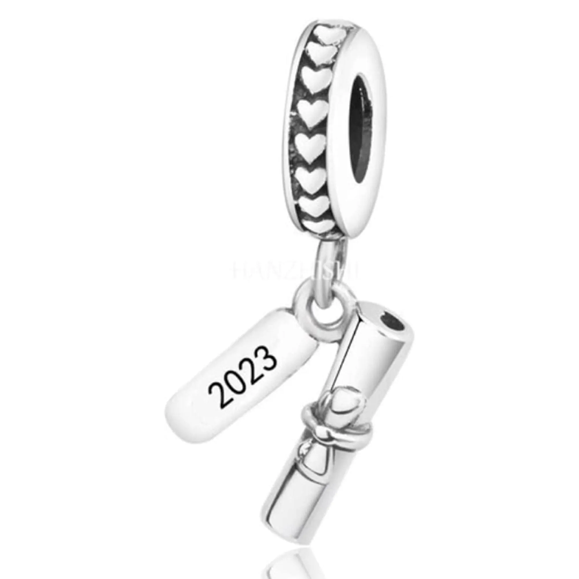 2023 Graduation Diploma Dangle Pendant Charm