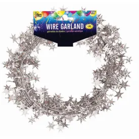 25 FT. STAR GARLAND - SILVER