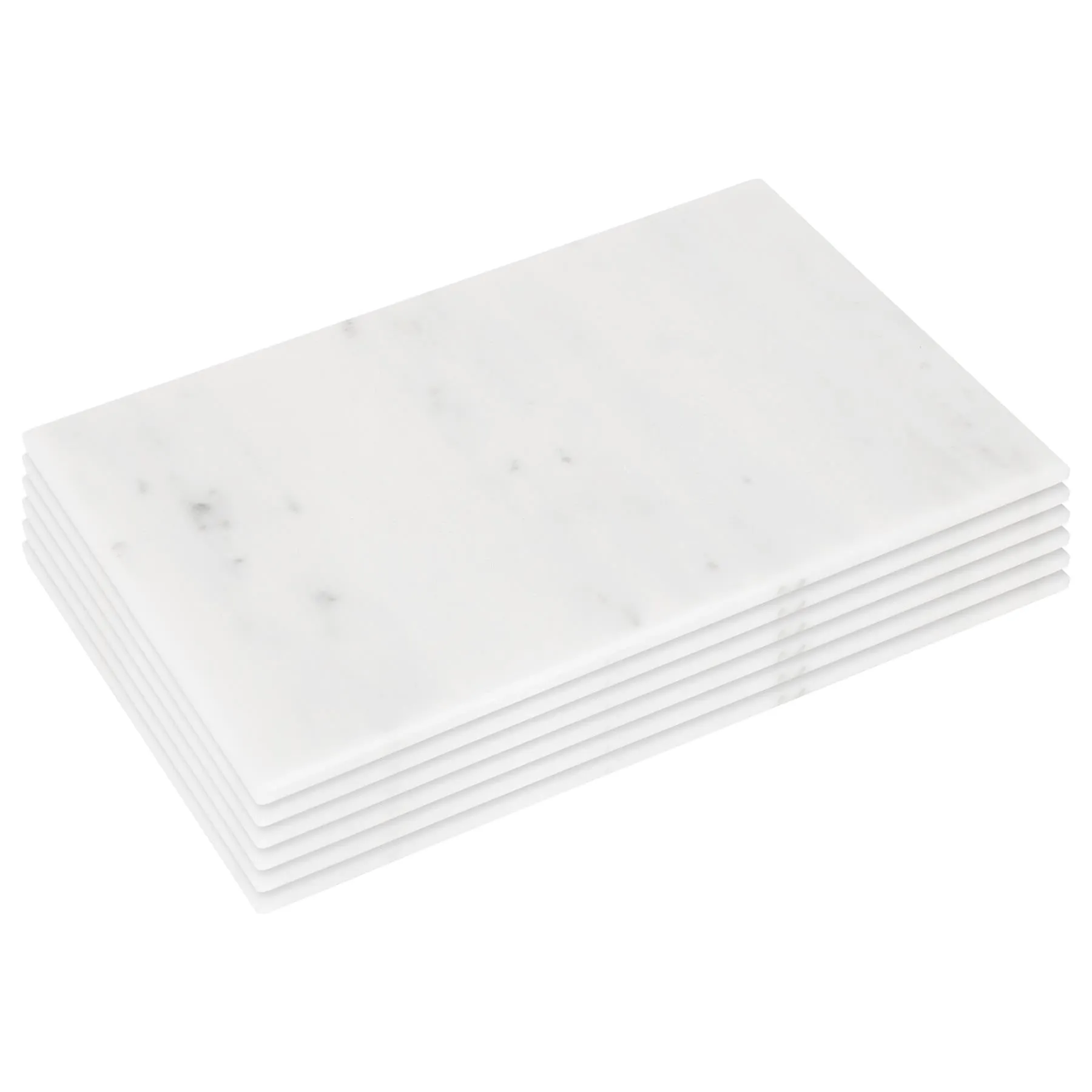 30cm x 20cm Rectangular Marble Placemats - Pack of Six - By Argon Tableware