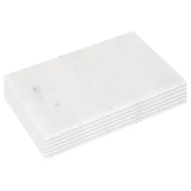 30cm x 20cm Rectangular Marble Placemats - Pack of Six - By Argon Tableware