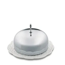 Alessi MW16 Dressed butter dish white