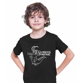 Alligator Loki Marvel Superhero Comic Glorious Porpoise Typographygraphy T-shirt for Kids