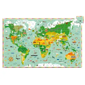 Around The World 200 Piece Observation Jigsaw Puzzle by Djeco