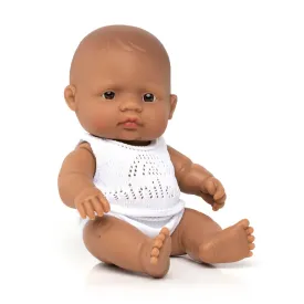 Baby Girl Doll (21cm Hispanic) by Miniland