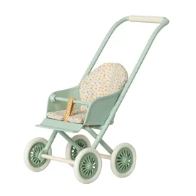 Baby Mouse / Bunny Stroller (Micro) in Mint by Maileg