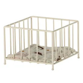 Baby Mouse Playpen with White Patterned Mattress (My) by Maileg