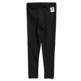 Basic Leggings in Black by Mini Rodini