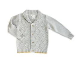 Beanstork Lumberjack Cardigan Grey (Size 1-6)