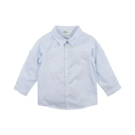 Bebe Edward L/S Shirt Blue Check (Size 000-7Y)