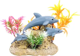 Blue Ribbon Pet Products - Exotic Environments Aquatic Scene With Dolphins