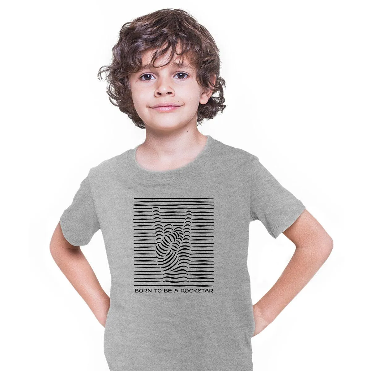 Born to be a rockstar Abstract Typographygraphy T-shirt for Kids