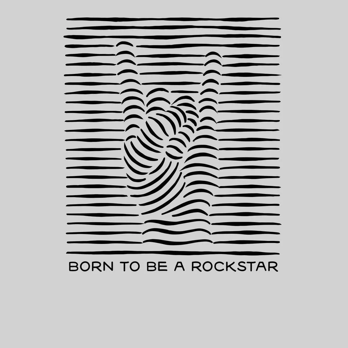 Born to be a rockstar Abstract Typographygraphy T-shirt for Kids