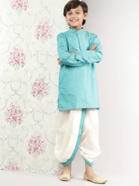 Boys Matching Kurta & Panchakacham Joy Set Blue VB8