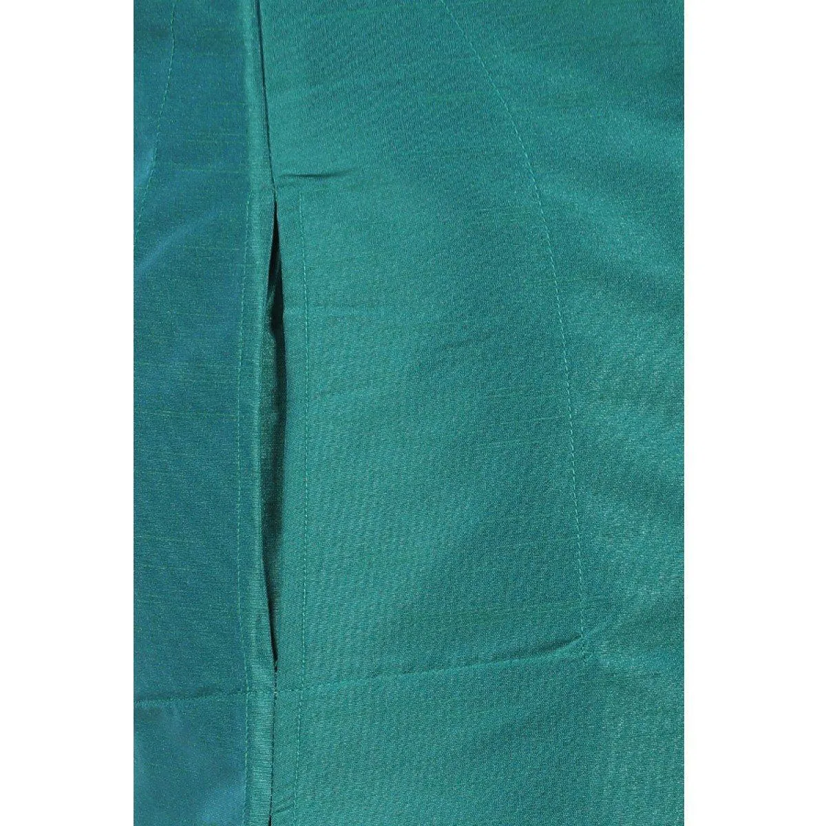 Boys Slub Kurta Panchakacham Set Dark Turquoise