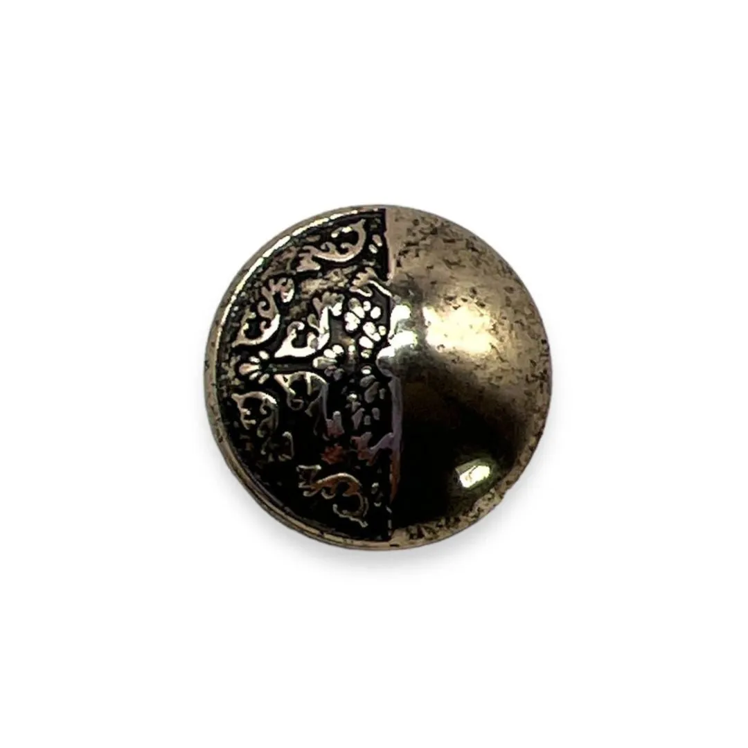 Button with Meta Decorations - Art. B190 - Gafforelli Srl