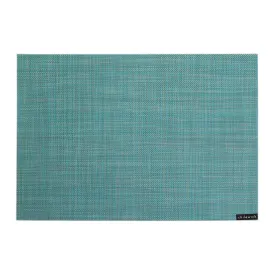 Chilewich Mini Basketweave Rectangle Placemat - Turquoise