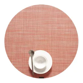 Chilewich Round Mini Basketweave Placemat - Clay