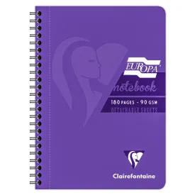 Clairefontaine Europa A5 Purple Notebook