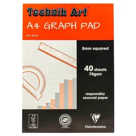 Clairefontaine Technik Art A4 Graph Pad 40 Sheets