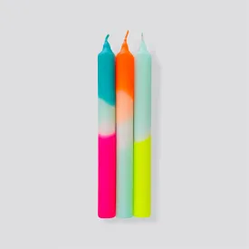 Dip Dye Coloured Candles