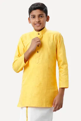 Exotic - Yellow Kurta For Kids | Uathayam