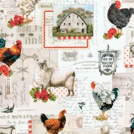 Fabric AGBD-18643-276 COUNTRY from On The Farm Collection, from Robert Kaufman