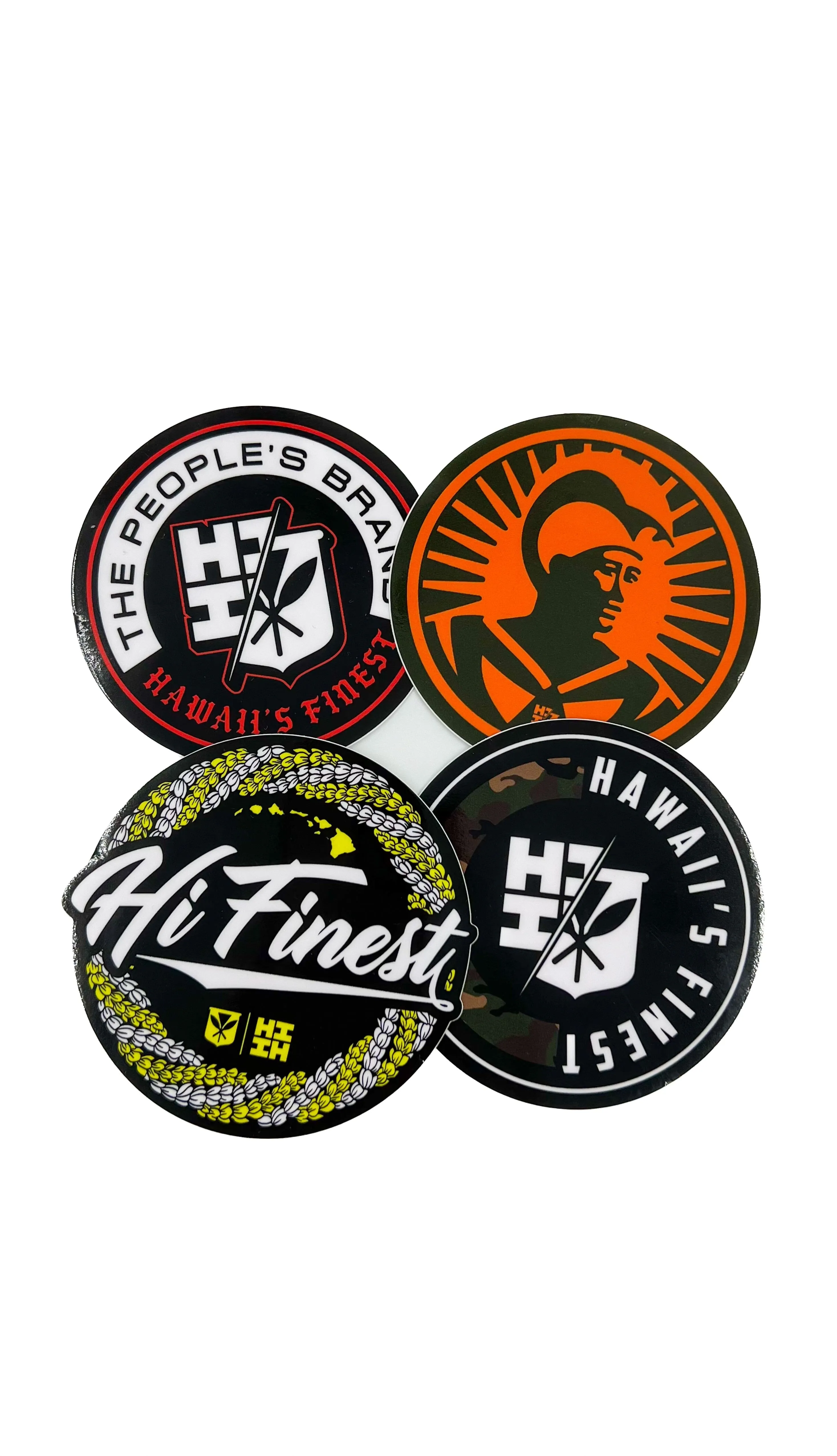 FULL COLOR STICKER - ALOHA FEST MILITARY & ORANGE