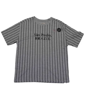 Grey Brazil Stripe Oversize Tshirt