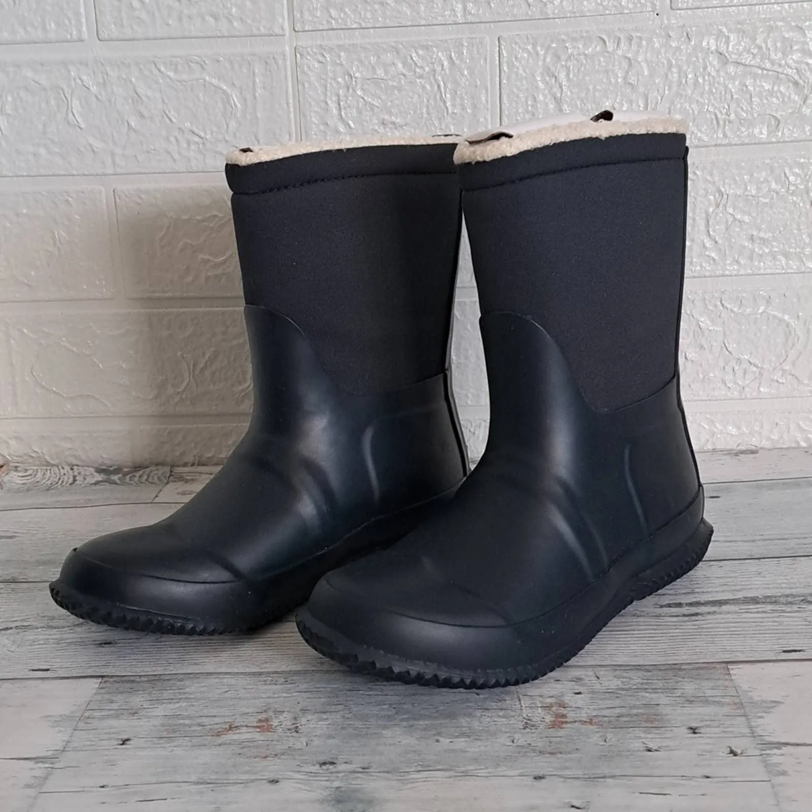 Original Hunter Kids Sherpa Boots in Navy - For Little Kids