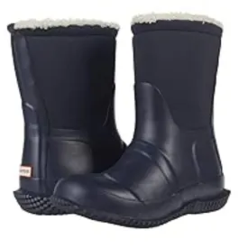 Original Hunter Kids Sherpa Boots in Navy - For Little Kids