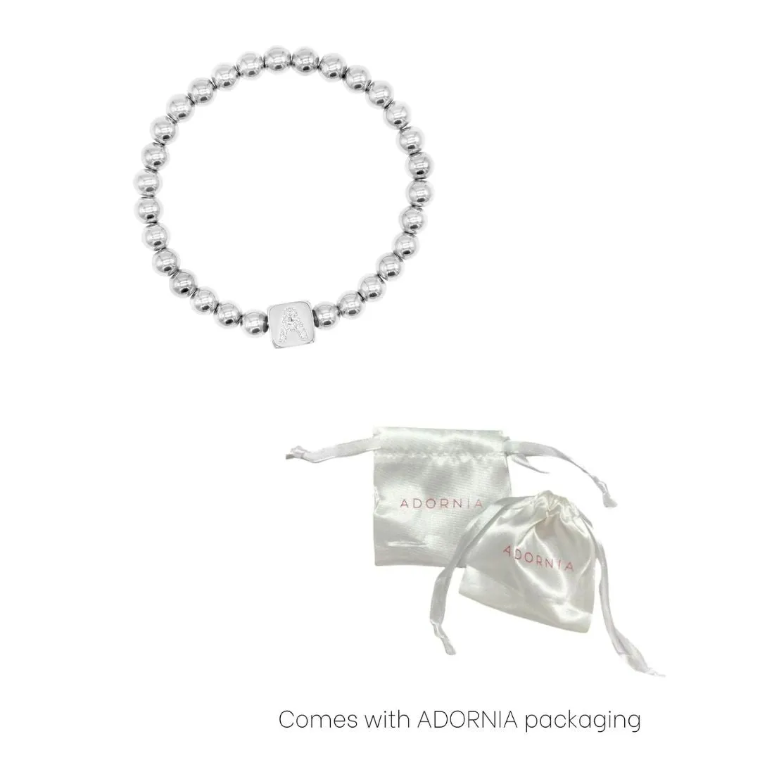 Initial Cube Stretch Bracelet