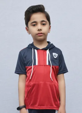 Kids Collared Polo Shirt Marron