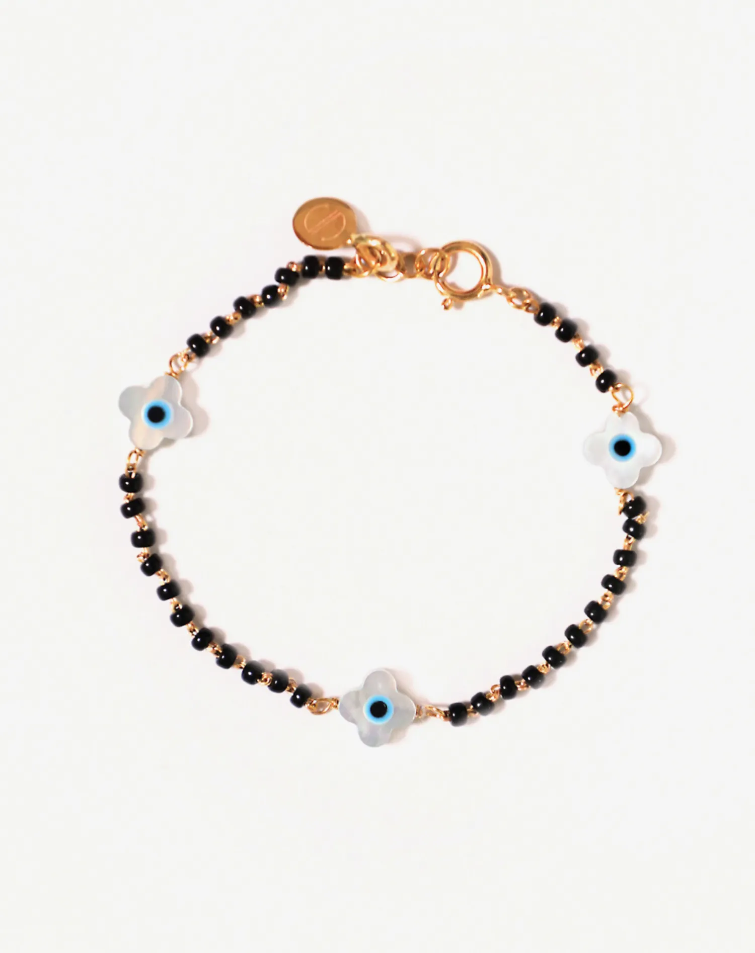 Kids Three Clover Evil Eye Bracelet