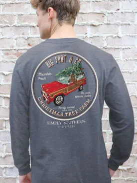 Men's Christmas Tree Farm Holiday LS Tee