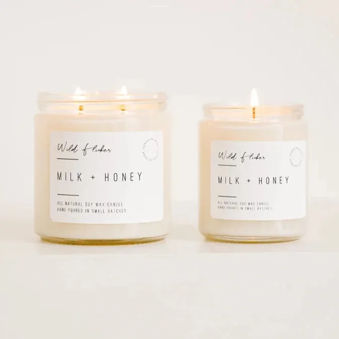 Milk   Honey Double Wick Candle