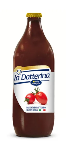 O Sole e Napule Cherry Tomatoes Passata, Passata di Datterino, 11.2 oz | 320g (3-Jar Pack)