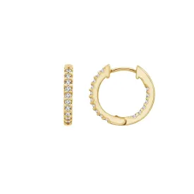 Pave Hoop Earrings