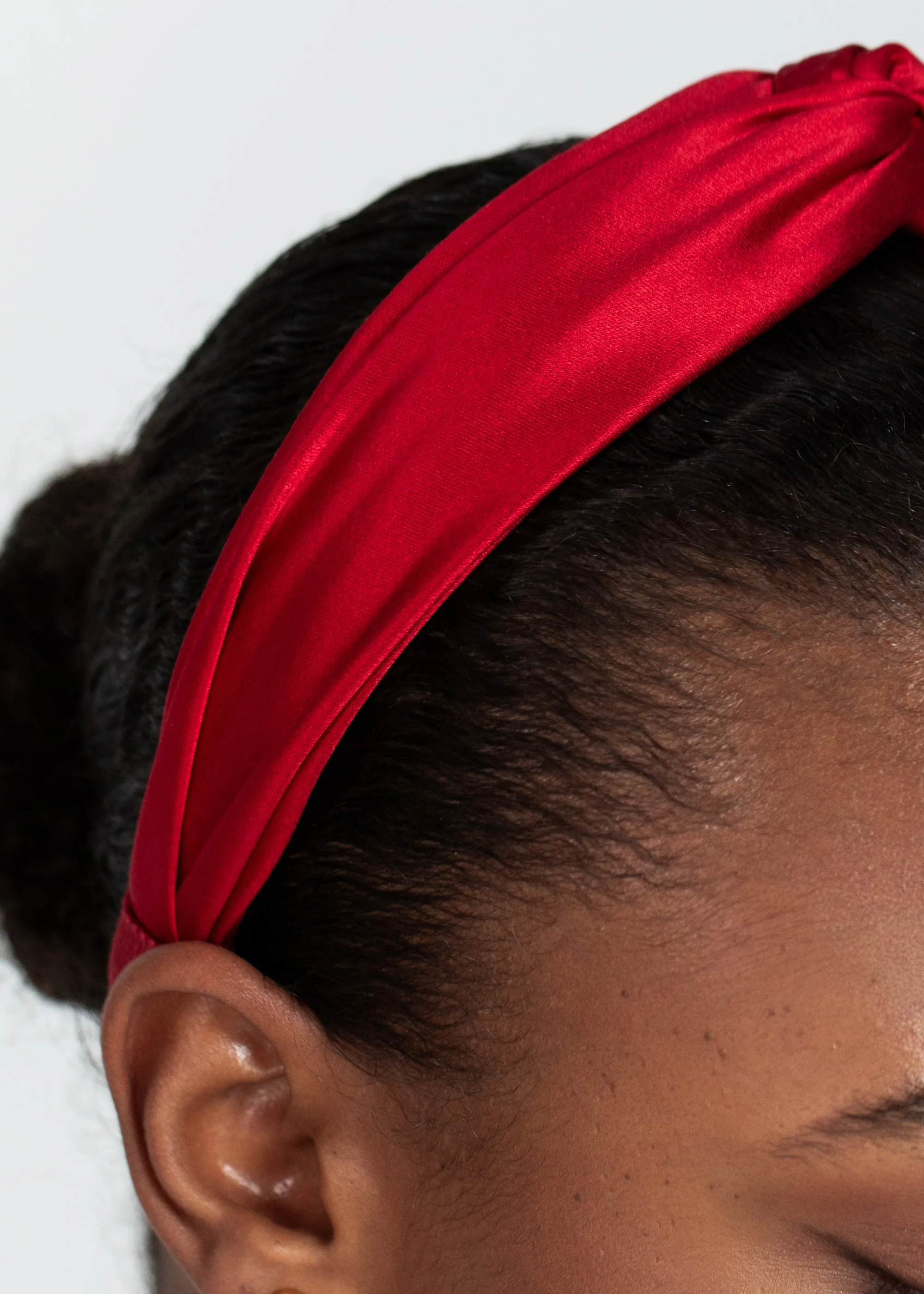 Petite Twist Headband -- Cherry