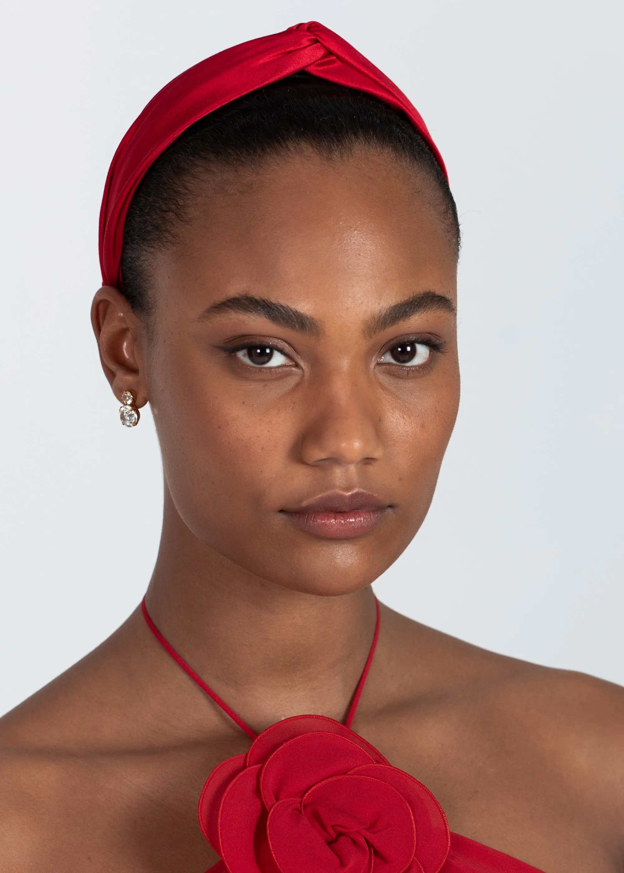 Petite Twist Headband -- Cherry