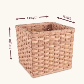 Rectangular Wicker Baskets | Custom Woven Storage Baskets By Size