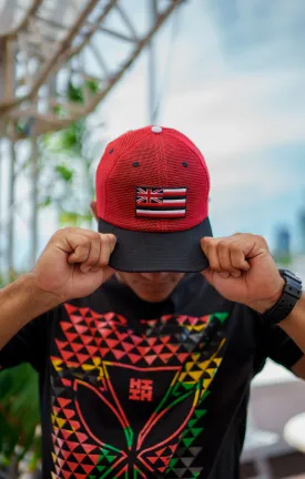 RED MESH FLAG HAT