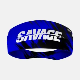 Savage Blue Double-Side Wide Headband