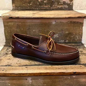 Sebago - Dockside Portland Leather Boat Shoe - Brown Gum