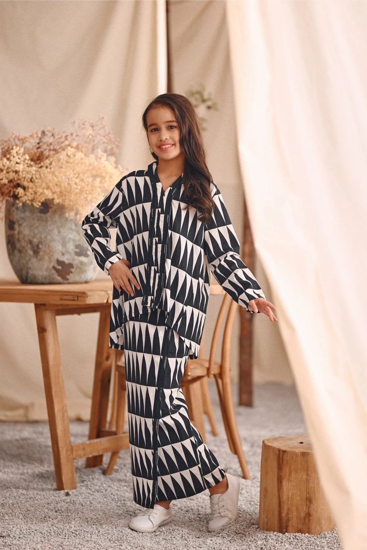 The Bayu Back Pleats Skirt - Sail