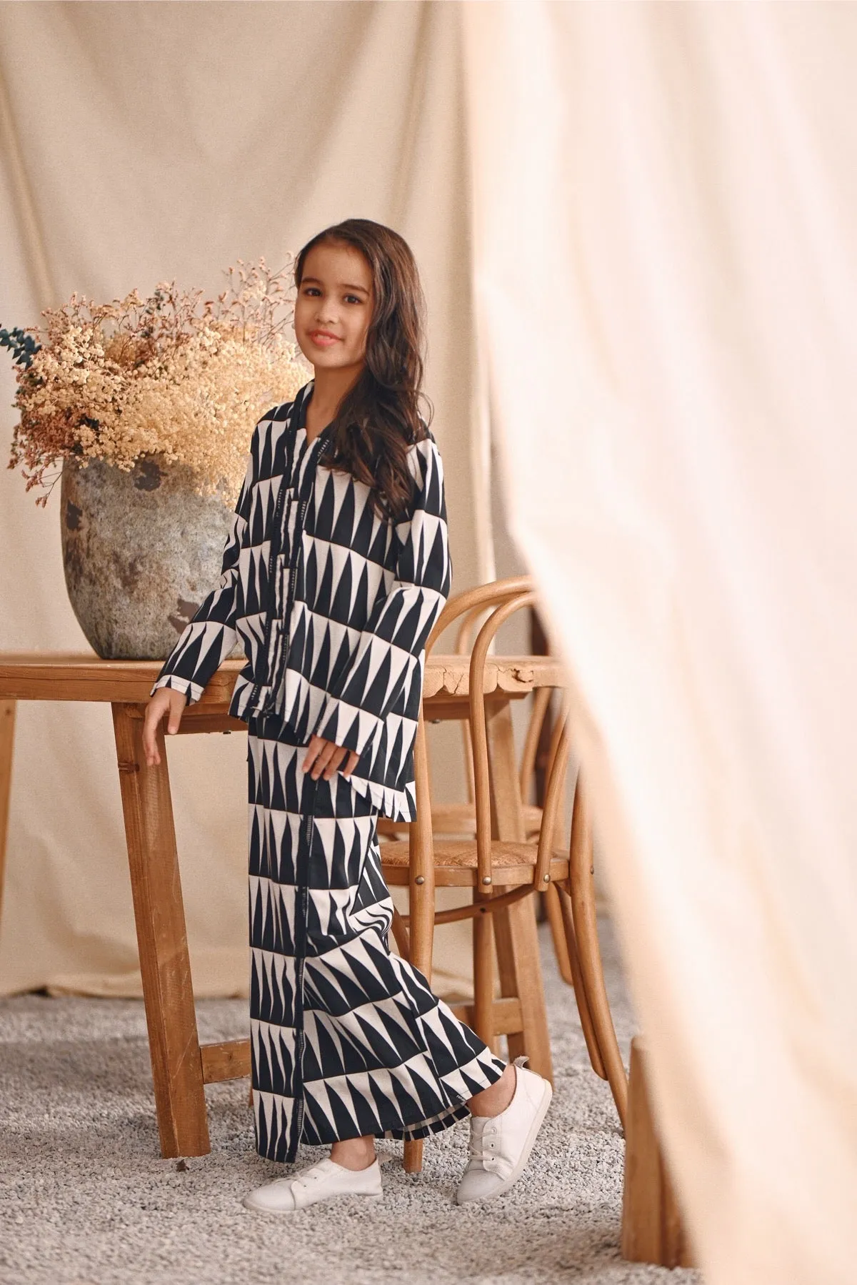 The Bayu Back Pleats Skirt - Sail
