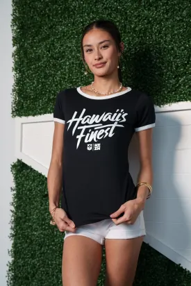 WOMEN'S STREET SCRIPT BW TOP (ALL SALES FINAL)