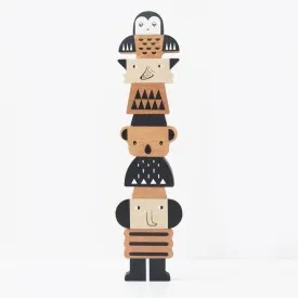 Wooden Animal Tower