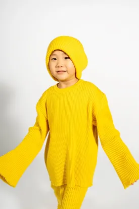 YELLOW MERINO KNIT JUMPER